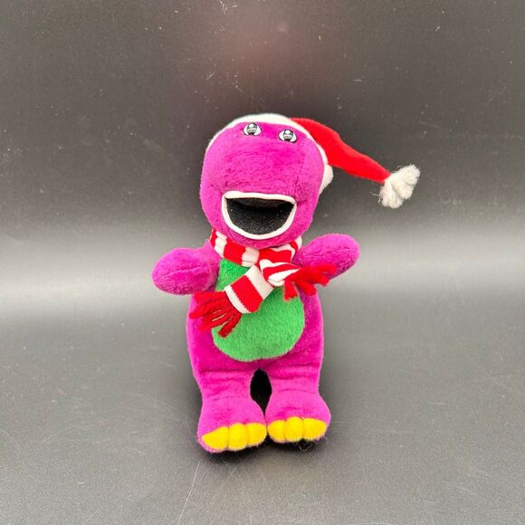 6” Barney Christmas Plushy Ornament 2005 (bin3) - Picture 1 of 6